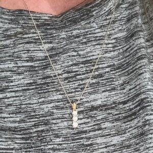 Gold and Silver Pendant Necklace